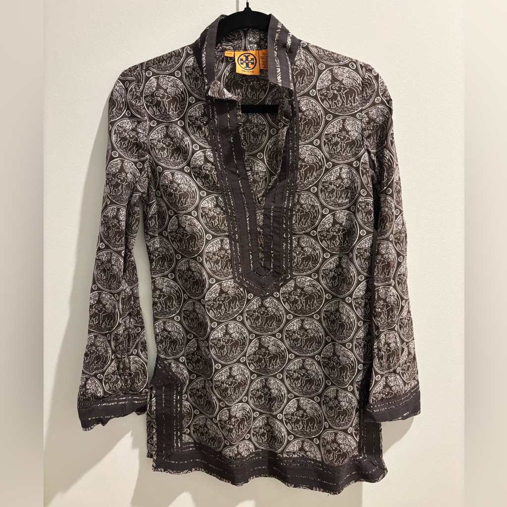Tory Burch Printed Elephant Tunic